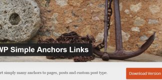 wordpress如何加入錨點：WP Simple Anchors Links