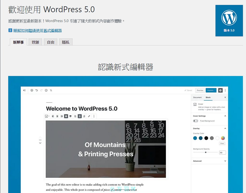 WordPress 不小心升級到5.0,該怎麼降回舊版本