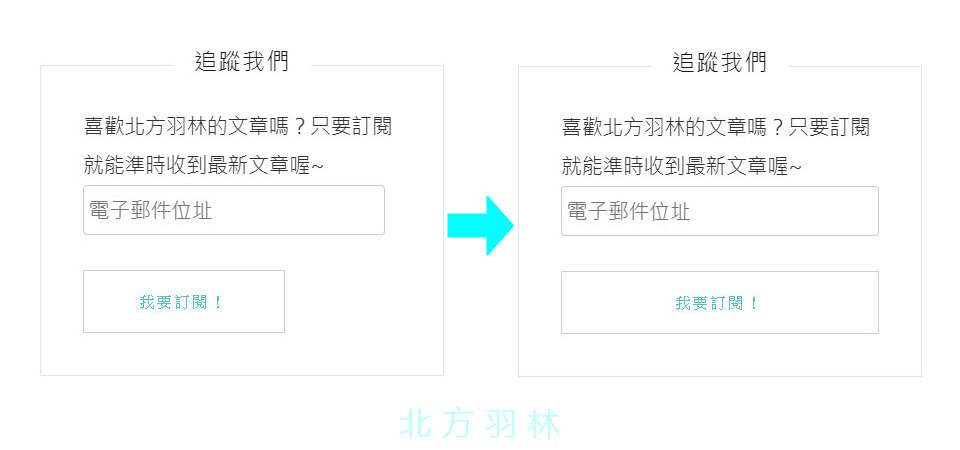 如何制訂Wordpress的訂閱按鈕